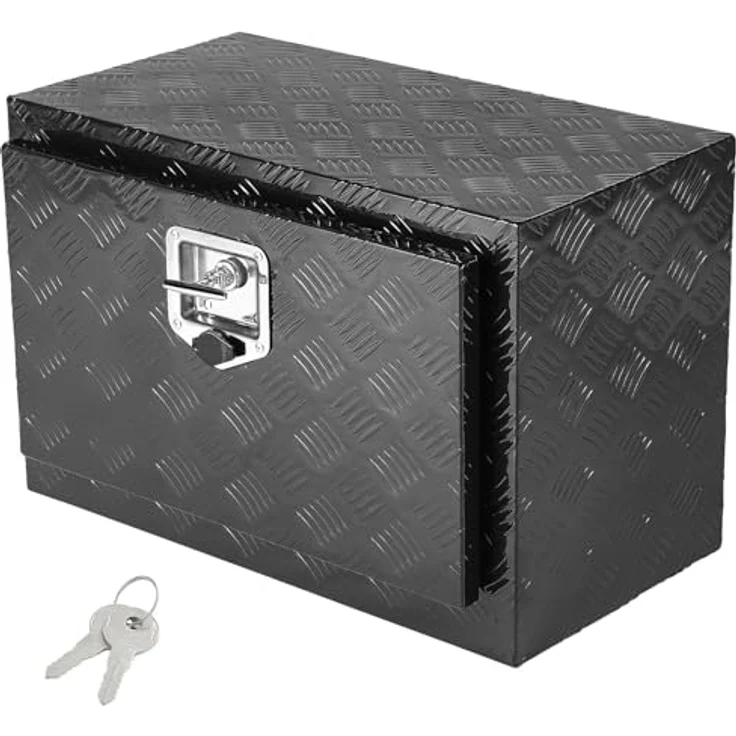 VEVOR Truckbox Werkzeugbox, Unterboden-Anhängerbox, Aluminiumlegierung, 610 x 430 x 460 mm, abschließbar, 30 kg belastbar – Bild 1