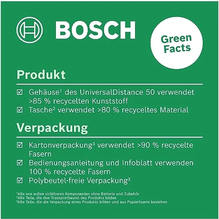 BOSCH UniversalDistance 50, Digitaler Laser Entfernungsmesser - im Karton, Messbereich bis zu 50 m, hochwertiges Farbdisplay - Preisvergleich – Bild 3