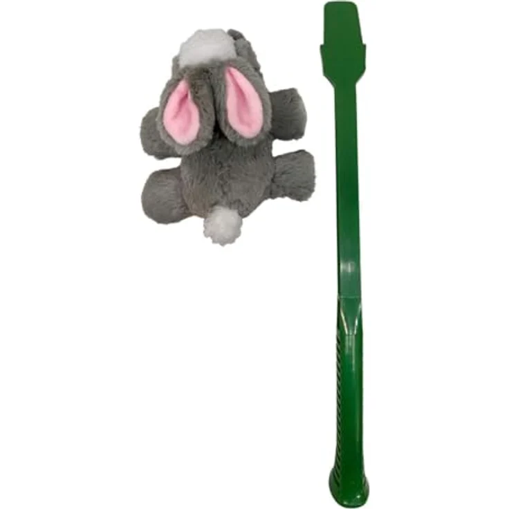 Hunter Tierbedarf FLINGERZ Wurf-Hundespielzeug Furry Hase mit Squeaker, 59 cm, waschbar bei 30°C – Bild 2