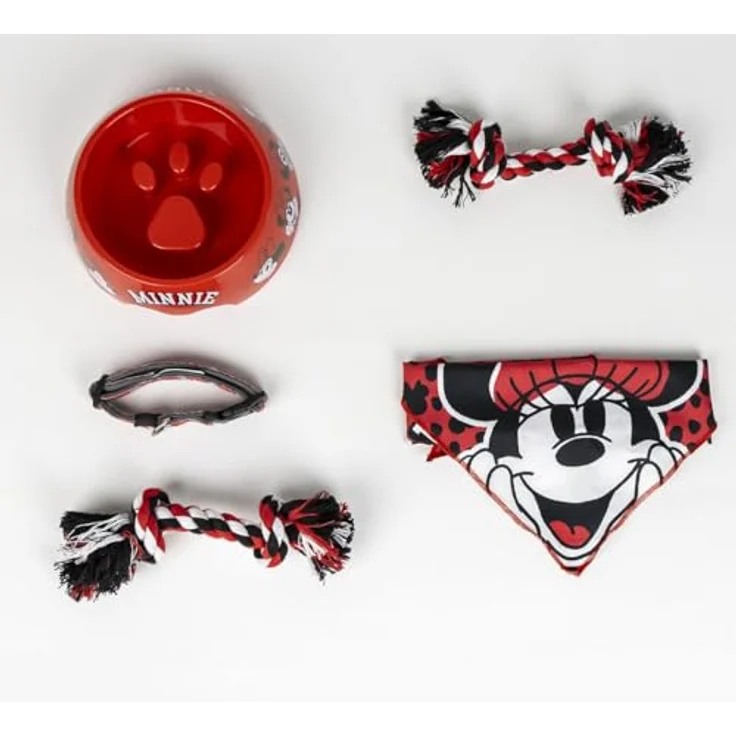 Disney Minnie Mouse Futternapf Hunde-Willkommensset – 5-teilig, Rosa – Bild 3
