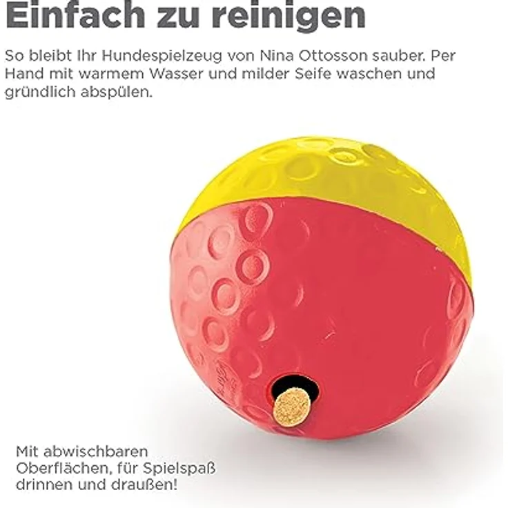 Nina Ottosson von Outward Hound Treat Tumble - Interaktives Leckerli-Intelligenzspielzeug für Hunde - Rot - Groß – Bild 5
