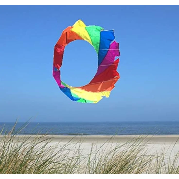 Wolkenstürmer® Bowl BOL S, 60cm Leinenschmuck Windspiel zur Drachenleine, Bunt aus Schikarex – Bild 2