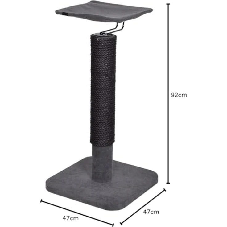 Laroy Group EBI KRATZPFOSTEN IWAKI (92 cm, Dunkelgrau), Katzenbaum mit japanischem Zen-Konzept – Bild 2
