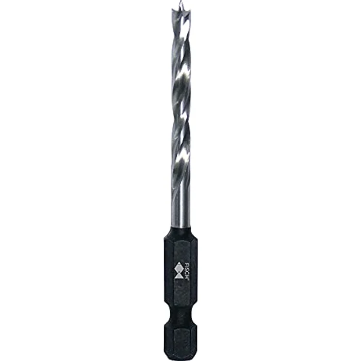 Fisch Holzspiralbohrer - Premium Ø 10 mm, Länge 110 mm, Schaft 1/4" 6-kant, für Weich- und Hartholz geeignet – Bild 1