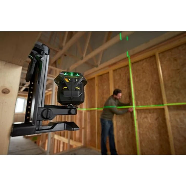 Stanley FatMax Linienlaser X3G (selbstnivellierend, mit grüner Diode und Lasersichtbrille, 3x 360°Linien, Genauigkeit: 3mm-10m, inkl. Ladegerät und Transportkoffer, bis 60 m mit Detektor) FMHT1-77356 – Bild 4