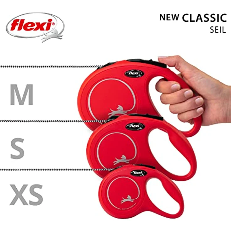 Flexi Hundeleine New Classic S Länge: 8 m, rot – Bild 5