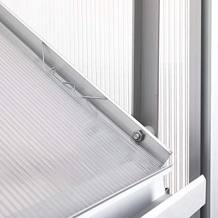 Zelsius Aluminium Gewächshaus für den Garten | 250 x 190 cm | 4 mm Platten | Vielseitig nutzbar als Treibhaus, Tomatenhaus, Frühbeet und Pflanzenhaus – Bild 5