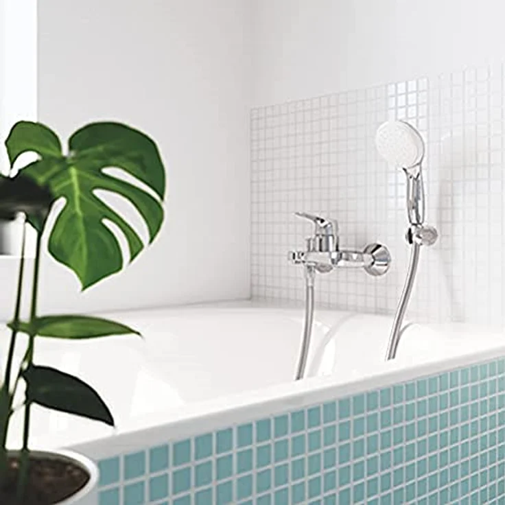 GROHE Start Flow - Einhand-Wannenarmatur (Wandmontage, langlebige Oberfläche, automatische Umstellung), chrom, 23772000 – Bild 4