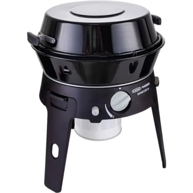 Cadac Safari Chef 30 HP Combo, kompakter Gasgrill für Camping mit 1,8 kW Heizleistung, inkl. Trage-/Aufbewahrungstasche und GreenGrill-Keramikbeschichtung – Bild 5