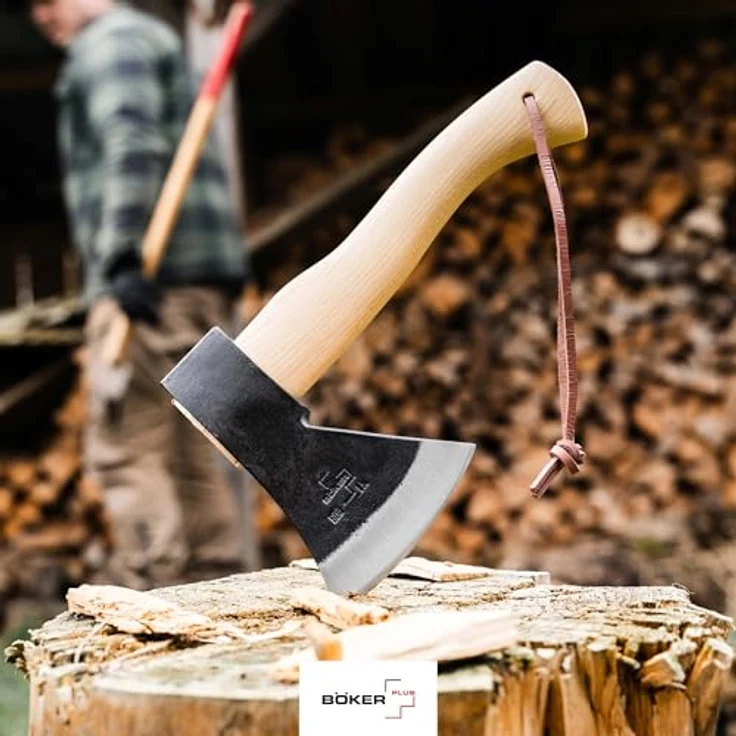 Böker Plus Axt Appalachian Origin Mini Axe Campingbeil Holzstiel, Kompaktes Beil aus Kohlenstoffstahl und Eschenholz, 25 cm – Bild 8