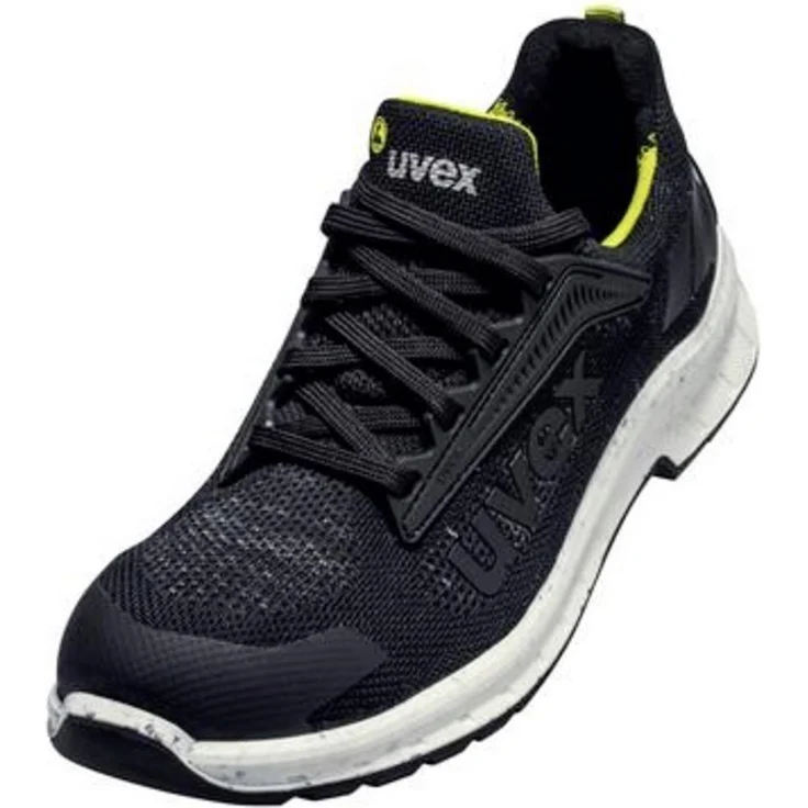 Uvex 69031 6903146 Sicherheitshalbschuh S1PS, Größe 46, Schwarz/Gelb, mit anti-twist Hinterkappe und komfortabler Polyurethan-Laufsohle