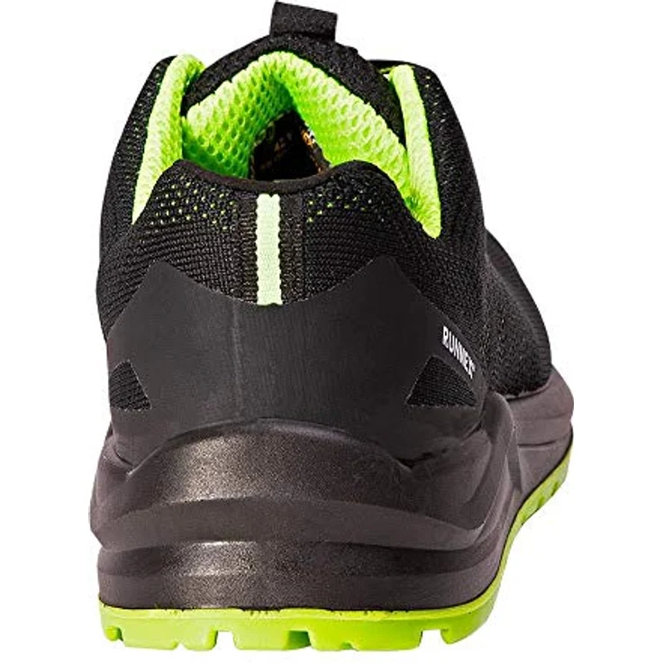 ruNNex RUNNEX® S1P-ESD-Sicherheitshalbschuhe SportStar, schwarz/grün, mit durchtritthemmender Zwischensohle und ESD-Schutz – Bild 7