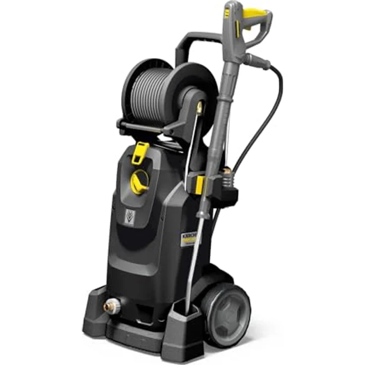 Kärcher HD 7/16 MX Plus+FR Anniversary Edition Hochdruckreiniger, 700 l/h, 160 bar, schwarz, mit Schlauchtrommel und Zubehör – Bild 1