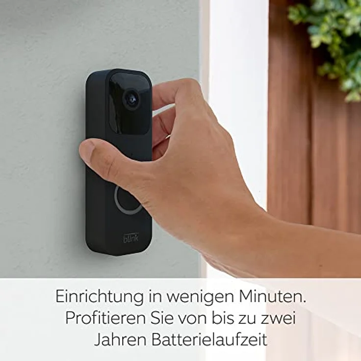 Blink Video Doorbell + Sync Module 2 | Zwei-Wege-Audio, HD-Video, App-Benachrichtigungen, einfache Einrichtung, Alexa-fähig – kabellos oder kabelgebunden, schwarz – Bild 5