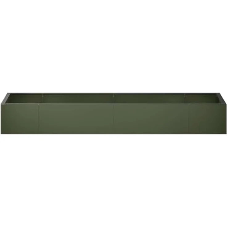 vidaXL Beetumrandung Stützmauer, 8 Stück, modular, Stahl, olivgrün, 300 x 100 x 50 cm, wetterbeständig – Bild 7