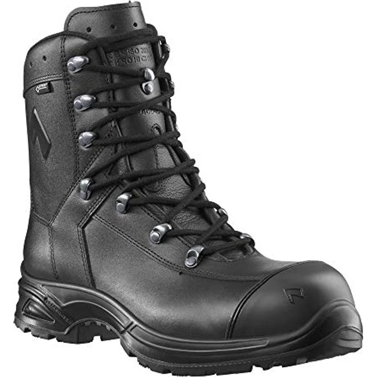 haix Airpower XR22 Arbeitsschuh, Sicherheitsschuhe der Sicherheitsklasse S3 aus Bullenleder, wasserdicht mit GORE-TEX® Membrane, atmungsaktiv und leicht mit Dämpfungskeil, Schwarz – Bild 1