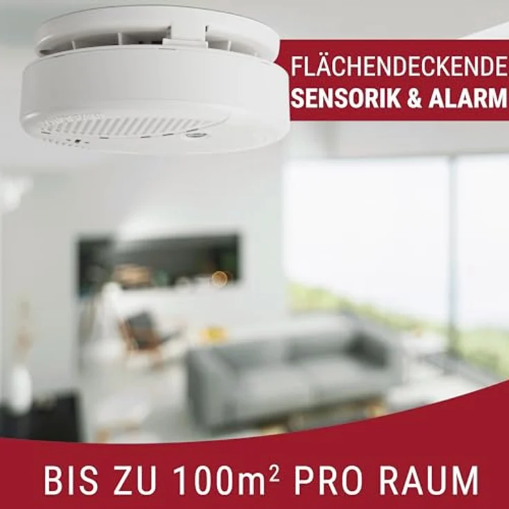 FLORI.PLUS Kombi Rauchmelder & CO-Melder FLORI.PLUS.25, 85 dB Alarm, 10 Jahre Lebensdauer, einfache Deckenmontage, geprüft & sicher – Bild 4
