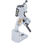 BGS TECHNIC Anschleifvorrichtung für Spiralbohrer ø 3 - 19 mm, präzises Schärfen mit verstellbarem Winkel und stabiler Werkbankbefestigung