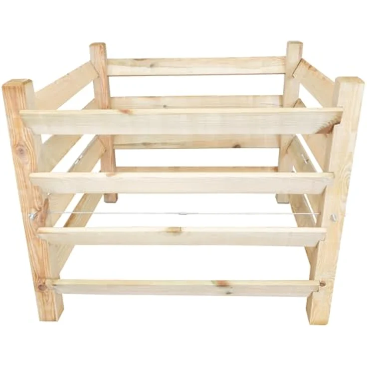 NATIV Komposter Garten, Holzkomposter Stecksystem, 570 Liter, kesseldruckimprägniertes Holz – Bild 2