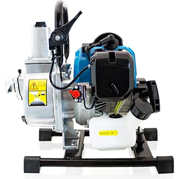 Bituxx Benzin Wasserpumpe MS-15195, 1250W 1,5 Zoll, 43ccm Motor, blau, Fördermenge 15 m³/h – Bild 3