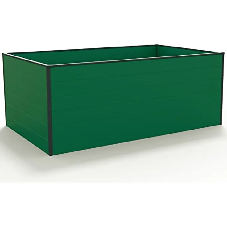 GFP Hochbeet Kräuter-Gemüse-Beet Aluminium Christina - 195x119x77cm formstabil und witterungsbeständig mit Aluminium-Hohlkammerprofilen - Made in Austria