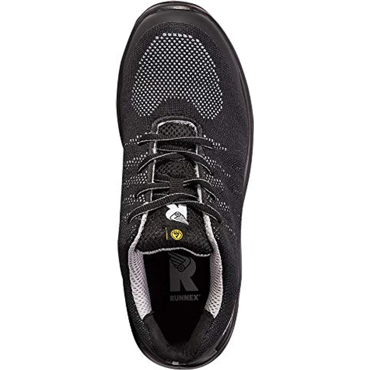 BIG SportStar 5108, Sicherheitshalbschuh S1P SRC ESD, schwarz/grau, Größe 40, atmungsaktives RUNNEX® Material, durchtrittsicher, metallfrei – Bild 4