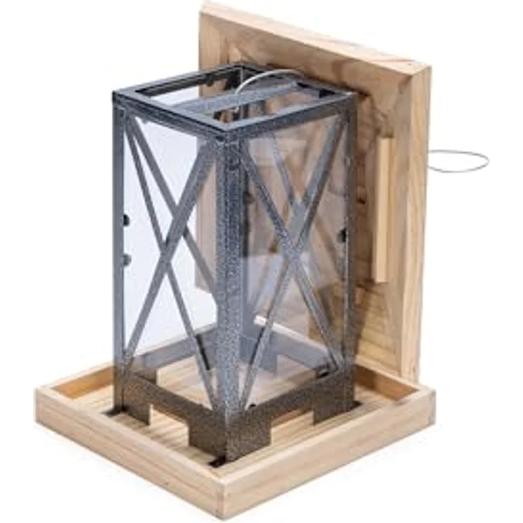 Karlie Vogelhaus Vogelfutterhaus Vogelfutterstation Ruth, 22 x 22 x 32 cm, langlebiges Holz, transparente Acrylwände, Metallrahmen – Bild 5