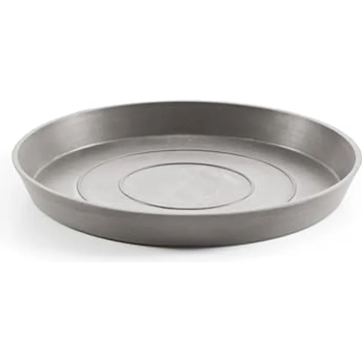 ECOPOTS Blumentopfuntersetzer ROUND SAUCER Taupe, bruch- und frostfest, BxTxH: 36,5x36,5x3,5 cm