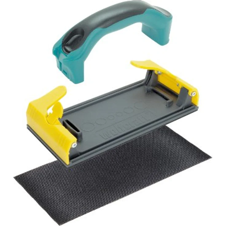wolfcraft Handschleifer für Gipskarton I 4056000 I Für kontrolliertes, ergonomisches Schleifen von Gipskartonflächen – Bild 3