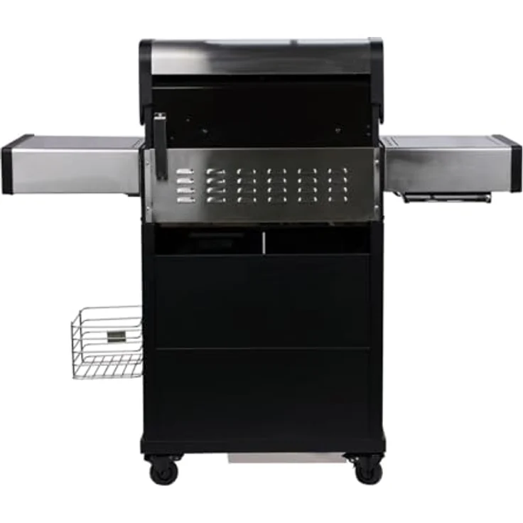 SANTOS S-318 Pro Gasgrill - Premium Edelstahlgrill mit Infrarot-Zone, XXL Warmhalterost und beleuchteten Reglern – Bild 10