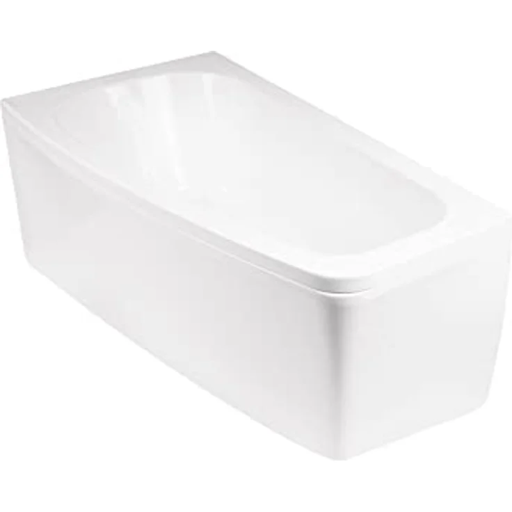 KOLMAN LUNA Eckbadewanne 150x80 Links, 4in1 Komplettset mit AcrylSchürze und Ablaufgarnitur, reinweiß, 155 Liter Fassungsvermögen – Bild 4