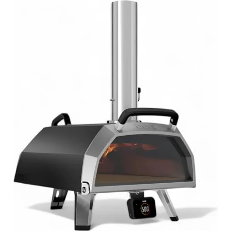 Ooni Karu 2 Pro, Multi-Brennstoff Pizzaofen mit Temperaturkontrolle bis 500°C, robustem Design und einfacher Reinigung