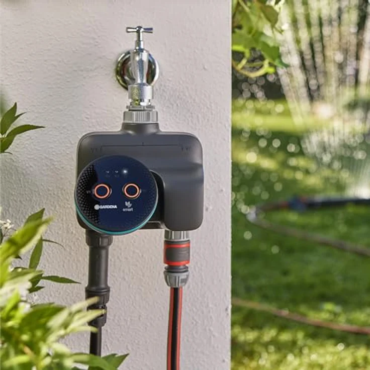 Gardena smart Dual Water Control Set, Bewässerungssteuerung für zwei Gartenbereiche, datengesteuert und Smart Home kompatibel, hochwertige Ventiltechnik – Bild 3