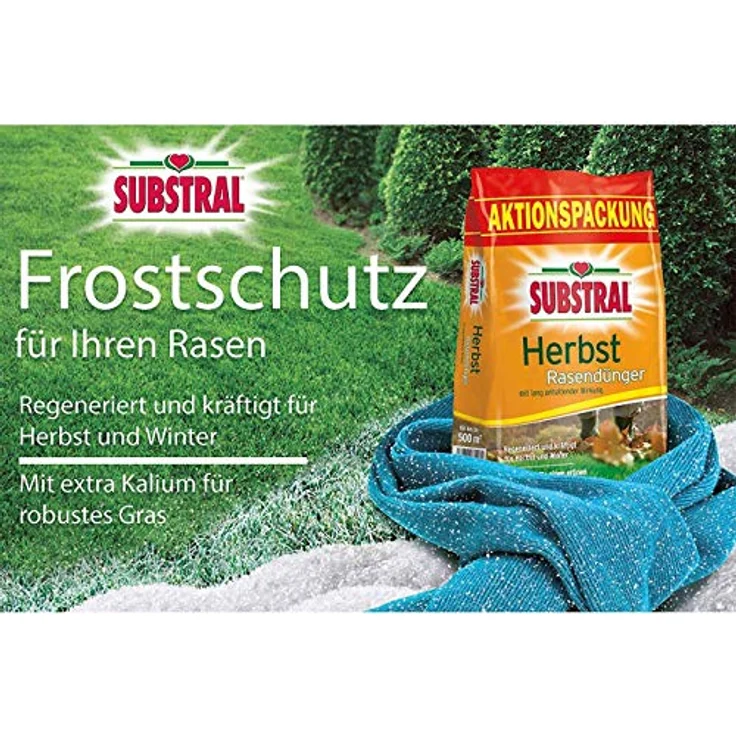 Substral Herbst Rasendünger 12,5kg für 500m² – Bild 2