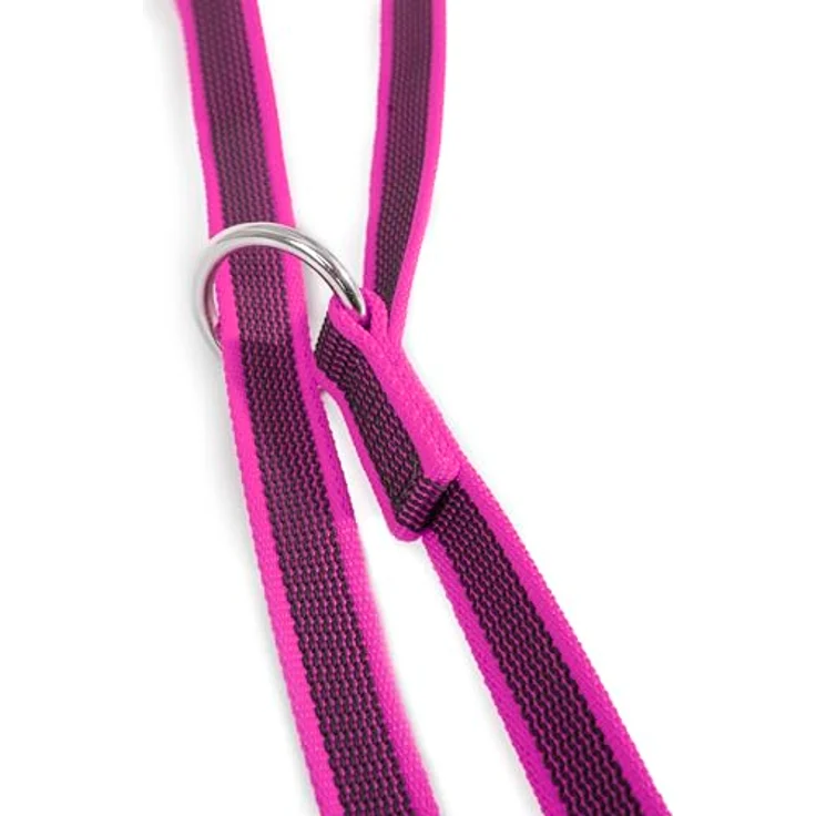IDC Color & Gray verstellbare Leine mit Doppelkarabiner, 20 mm x 2,2 m, Pink-Grau – Bild 4