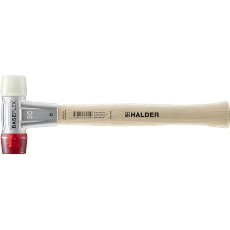 BASEPLEX-Schonhämmer, mit Zinkdruckguss-Gehäuse und Holzstiel | Ø=30 mm | 3968.030 – Bild 2