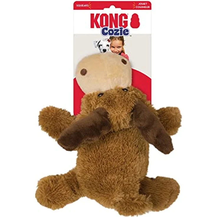 KONG – Cozie Marvin Moose – Quietschendes Hundeplüschtier für Drinnen – Für Sehr Große Hunde – Bild 4