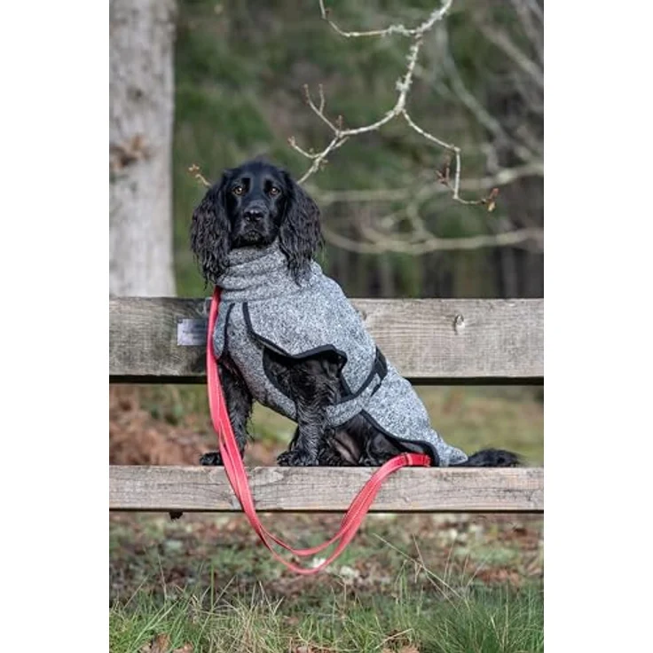 Rukka Pets Comfy Knit Jacke für Hunde Schwarz 35, Trocknet schnell, reflektierende Details, verstellbarer Kragen und Taille – Bild 4
