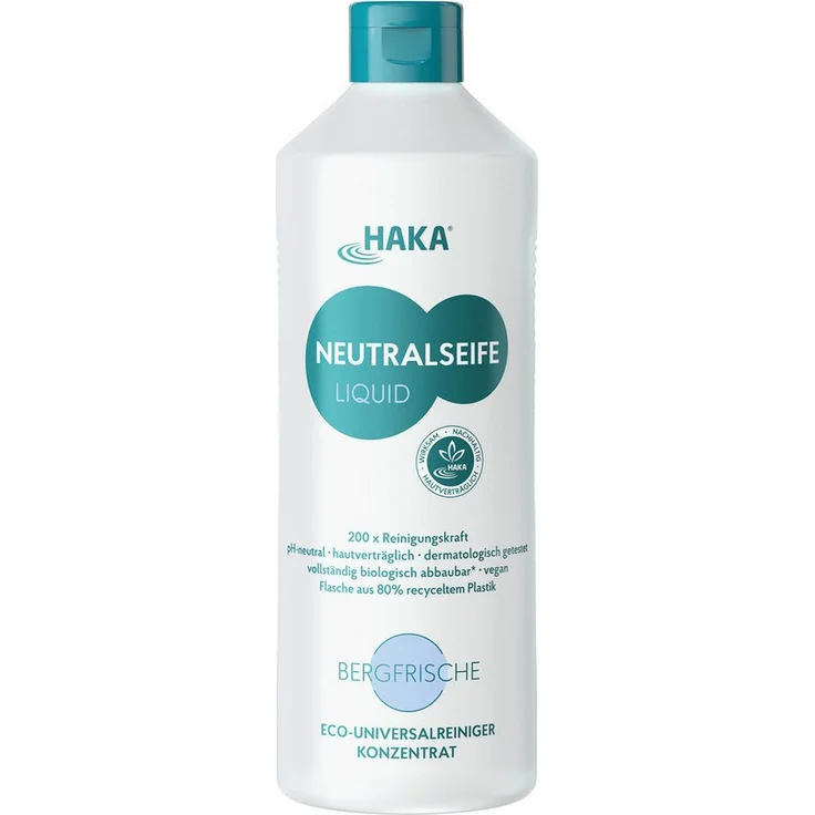 HAKA Neutralseife Liquid Bergfrische 1l Allzweckreiniger, pH-neutrale Rezeptur, umweltfreundlich, sanft zur Haut und Materialien – Bild 1