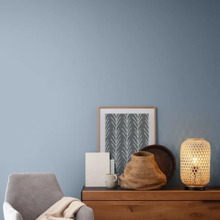 SCHÖNER WOHNEN FARBE SW Trend Wandfarbe matt 1,0L Denim 5565, lösemittel- und weichmacherfrei, scheuerbeständig, ideal für Neu- und Renovierungsanstriche – Bild 3
