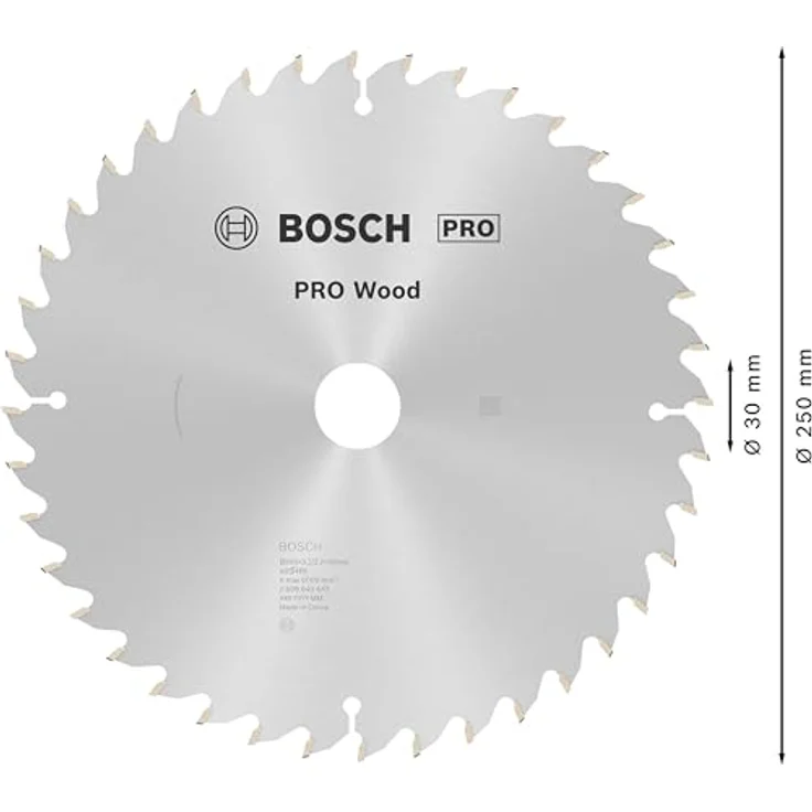Bosch Professional Kreissägeblatt Optiline Wood (für Holz, 250 x 30 x 3,2 mm, 40 Zähne, Zubehör Kreissäge) – Bild 3