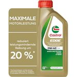Castrol Motoröl Edge 0W-40 A3/B4 H 1F, Hochleistungs-Motoröl für Hybridfahrzeuge, 1 l