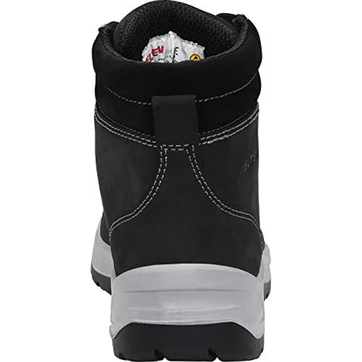 ELTEN Arbeitsschuh LILLY black Mid ESD S3 - Sportlicher Sicherheitsstiefel für Damen in Schwarz und Grau – Bild 3