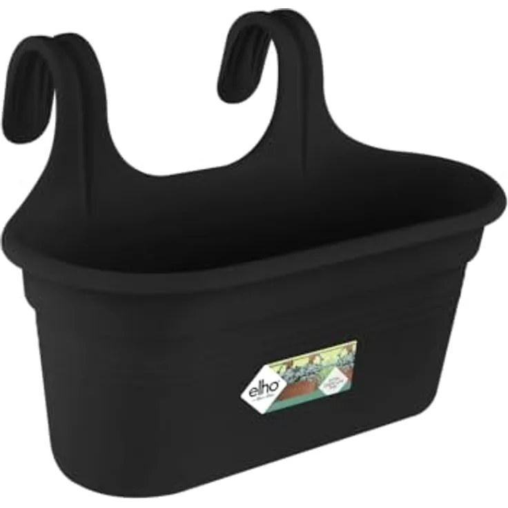 elho Green Basics Easy Hanger L 35 - für Innen & Außen - Ø 36.0 x H 26.0 cm - Schwarz/Living Schwarz
