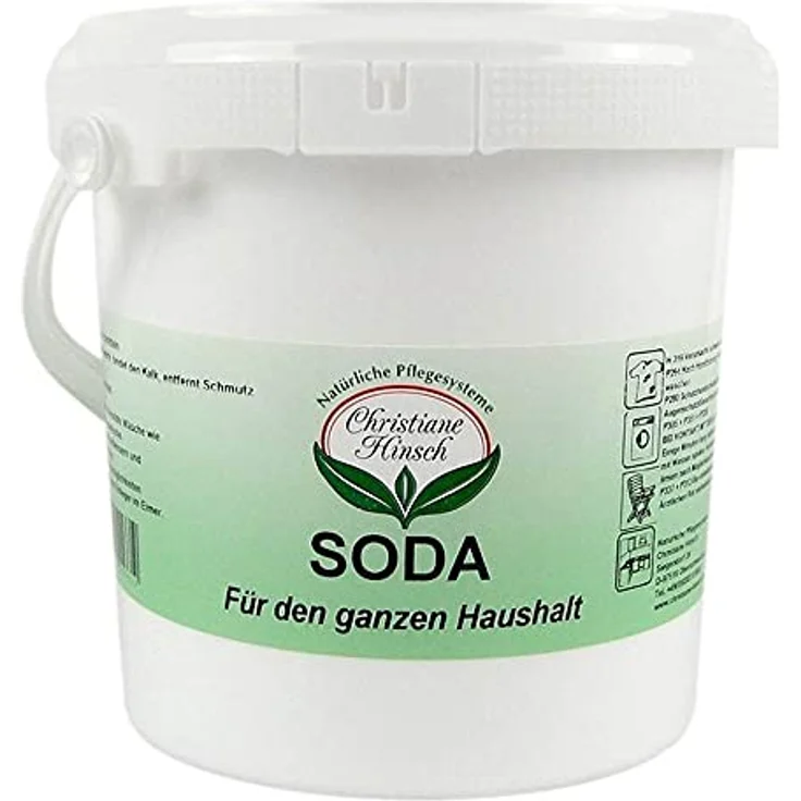 2 x Soda im Eimer umweltfreundliches Putzmittel, ökologisches Reinigungsmittel.