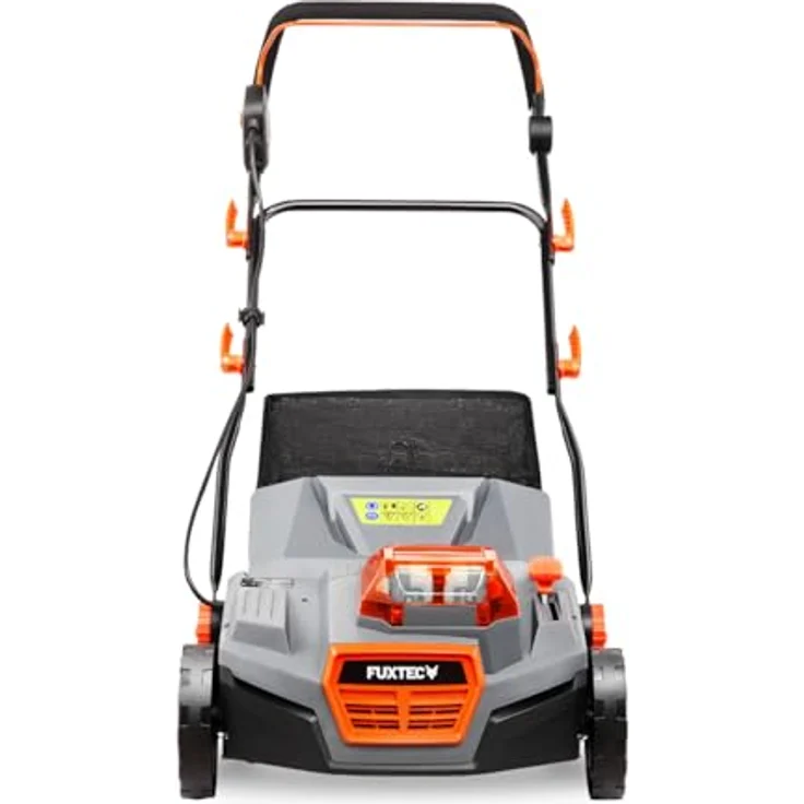 Fuxtec 40V Akku-Vertikutierer FX-E2VE38SET inkl. Akku+ Ladegerät, 38 cm Arbeitsbreite, einstellbare Arbeitstiefe bis 12 mm, 45L Fangkorb, kabellos – Bild 1