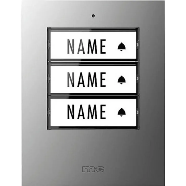 M-e modern-electronics 41306 Funkklingel Sender beleuchtet, mit Namensschild