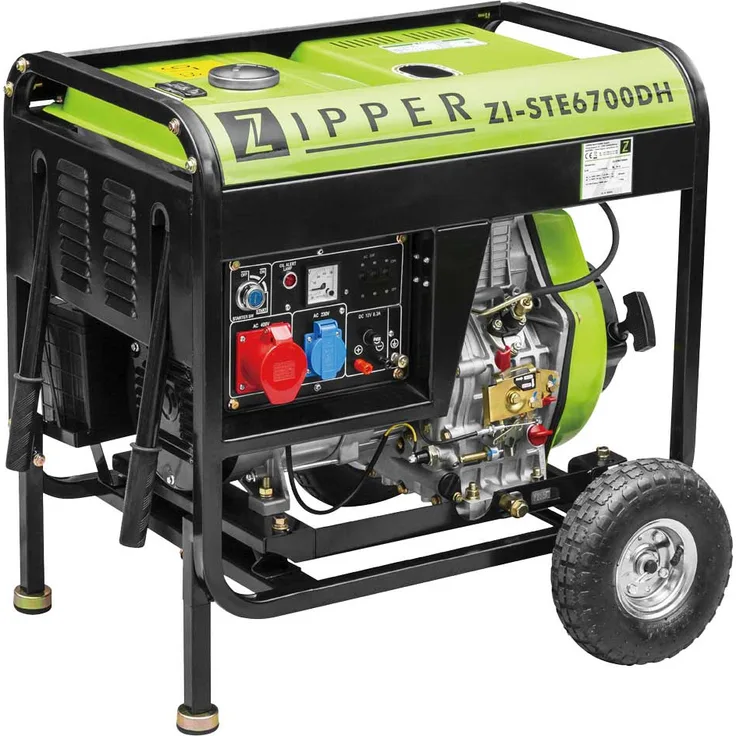 Zipper ZI-STE6700DH Stromerzeuger Diesel-Generator 5000 W 9,5 Stunden Laufzeit