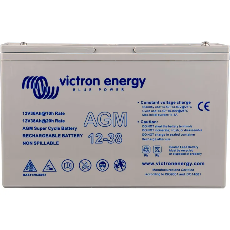 Victron AGM 12V 38Ah Super Cycle Akkue C20