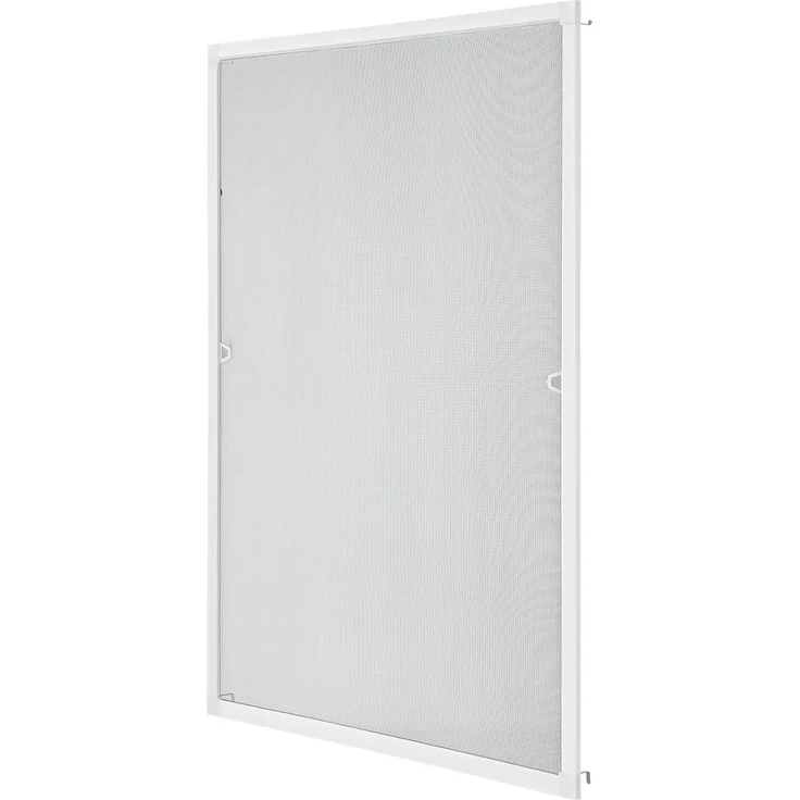 Juskys Fliegengitter mit Alu-Rahmen 120 x 140 cm – Insektenschutz für Fenster zum Einhängen – Insektenschutzgitter UV-beständig in Weiß – Bild 9